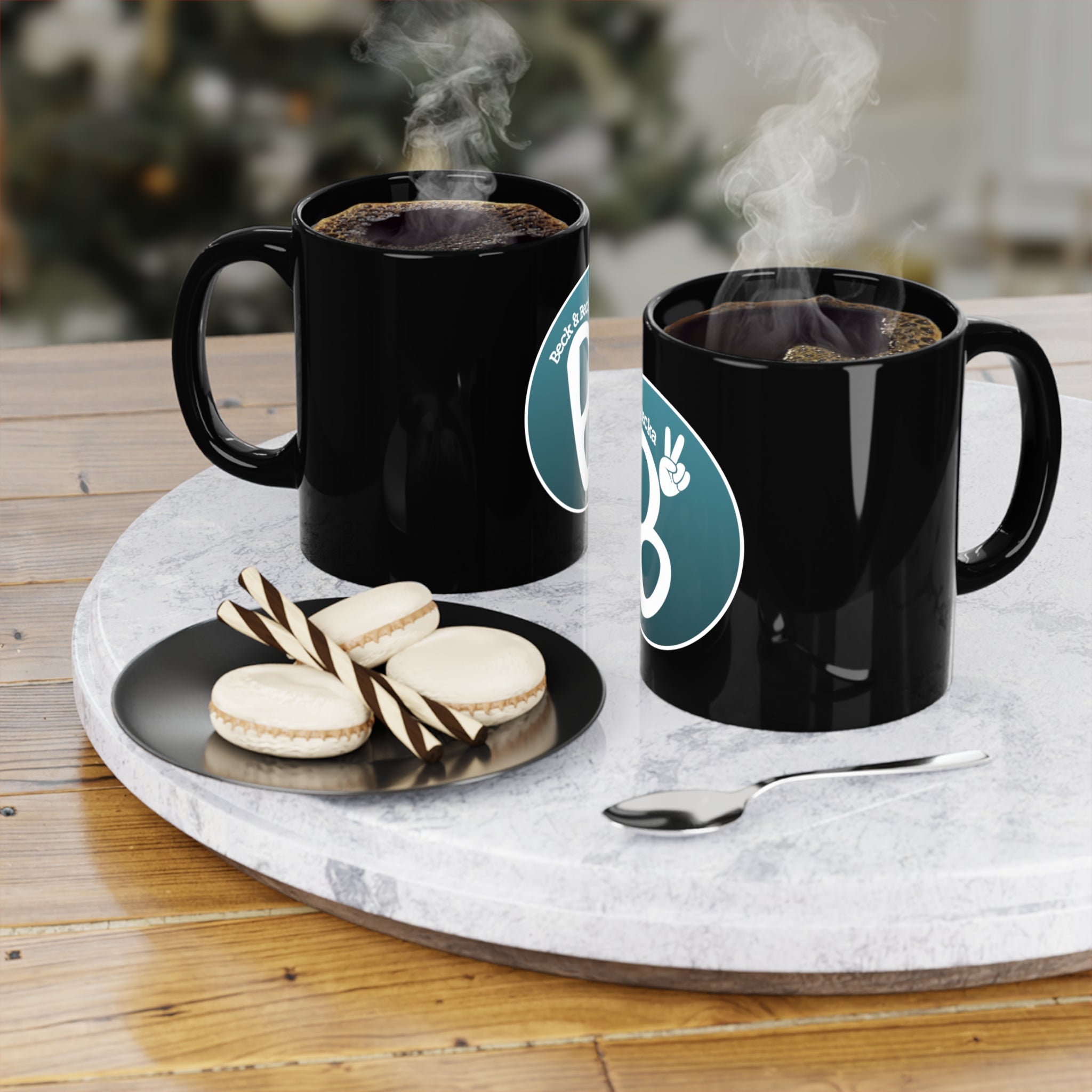 The Beck & Becka Coffee Mug — Black 11oz